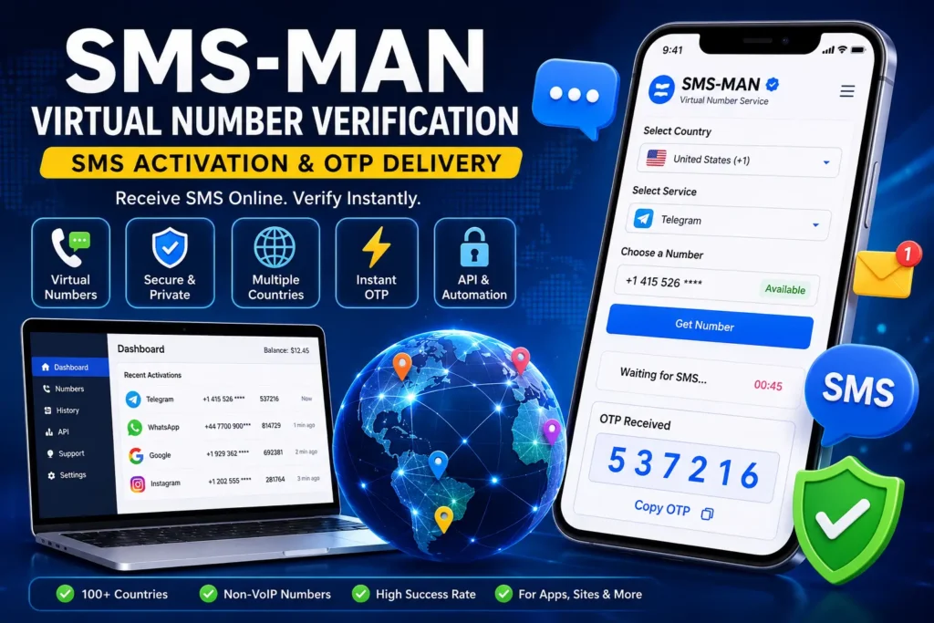 SMS-Man for OTP Verification: How It Works, Benefits, Risks & Best Practices