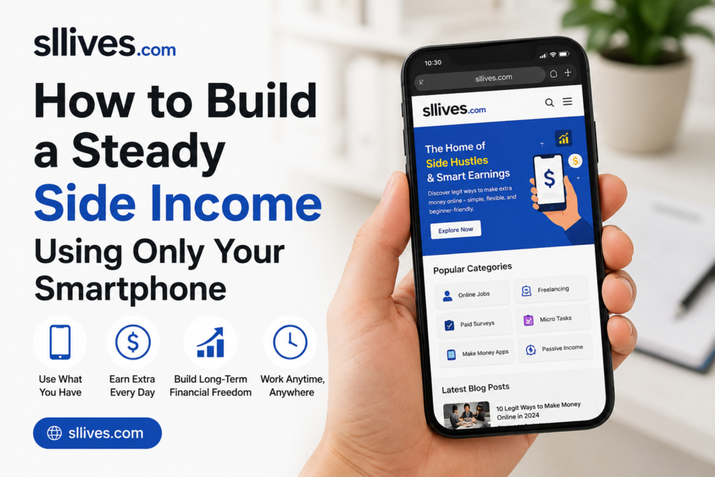 How to Build a Steady Side Income Using Only Your Smartphone