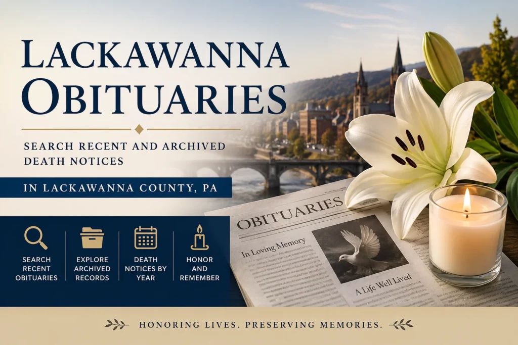 Lackawanna Obituaries 2026: Search Recent and Archived Death Notices in Lackawanna County, PA